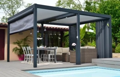 Pergola à toile rétractable
